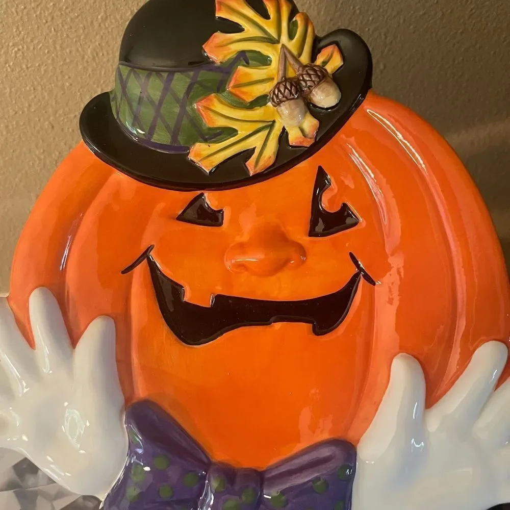 Fitz and Floyd Derby Pumpkin Plate